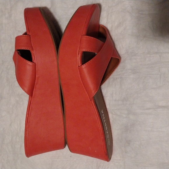 Gorgeous Sabrina hot pink strap slides size 10 - Picture 6 of 8